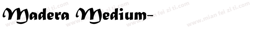 Madera Medium字体转换